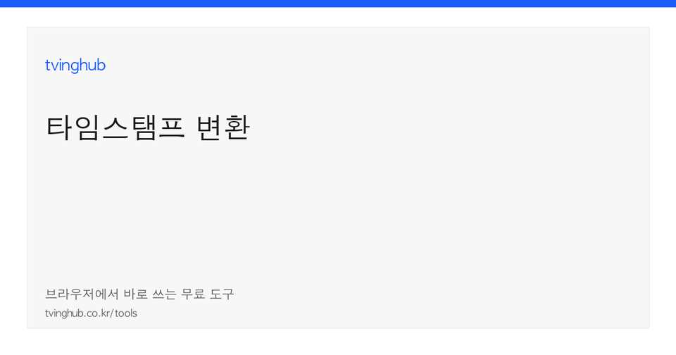 Timestamp Converter imej muka depan
